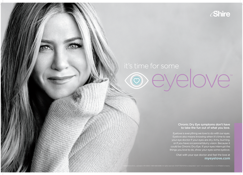 Jennifer Aniston chats eyelove